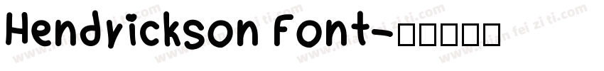 Hendrickson Font字体转换